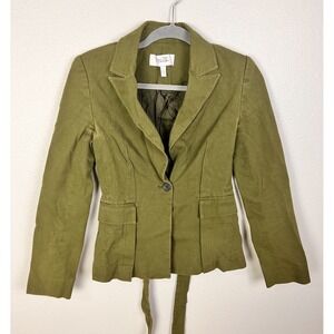 Derek Lam 10 Crosby Army Green Blazer Jacket size 2